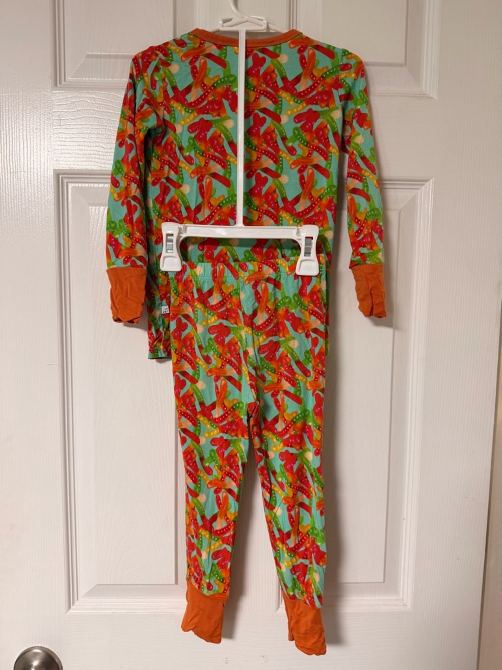 Bamboo 3T Gummy Worm Print Pajama Set